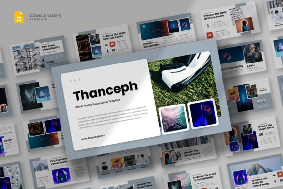 Virtual Reality Google Slides Template: Designing for the Metaverse